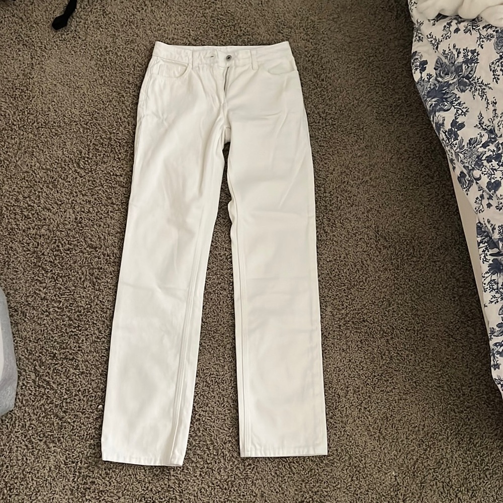 Collusion white jeans